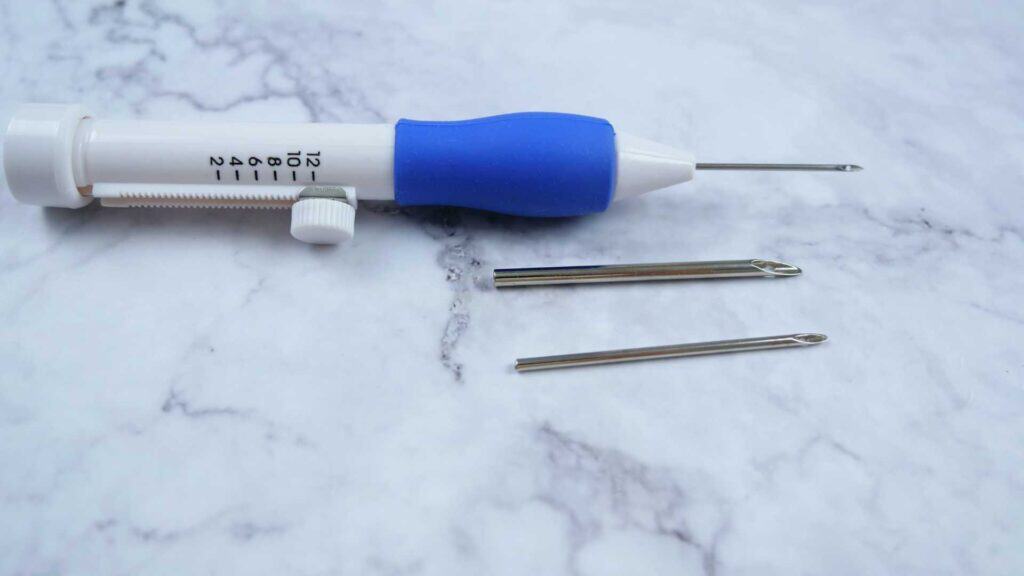 Punch Needle für dünnere Garne mit auswechselbarer Nadel